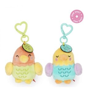 2 PORTE CLÉS PELUCHE- LOVE BIRDS