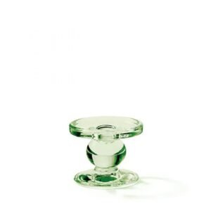 BOUGEOIR SUR PIED VERT EN VERRE PM