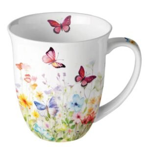 TASSE PORCELAINE 40CL - PAPILLONS