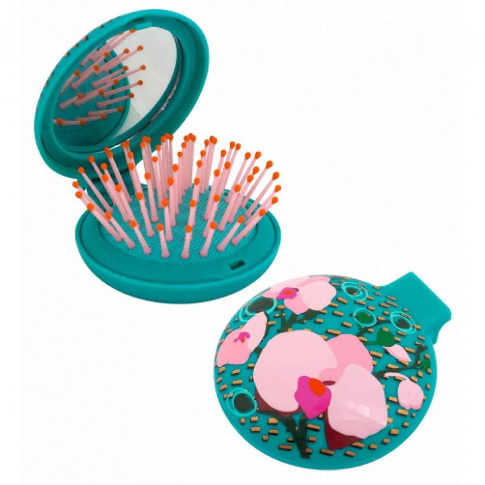 MIROIR BROSSE - ORCHIDEE BLEU - LADYRETRO