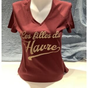 T-SHIRT BORDEAUX LES FILLES DU HAVRE