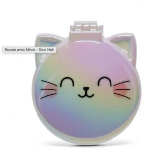 BROSSE AVEC MIROIR PLIANTE -CHAT
