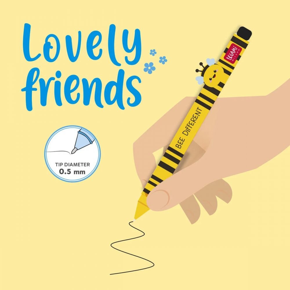 STYLO ABEILLE ENCRE GEL LOVELY FRIENDS - LEGAMI – Image 3