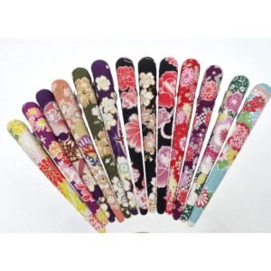 PINCE CHEVEUX - JAPON - Tissu motif fleurs
