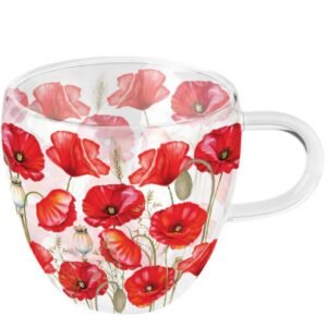 TASSE DOUBLE PAROI - COQUELICOTS