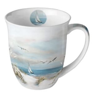 TASSE PORCELAINE 40CL - PLAGE DE SABLE