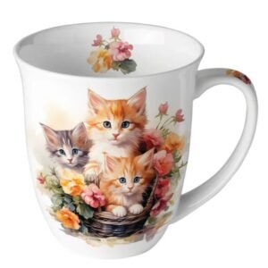 TASSE PORCELAINE 40CL - CHATS