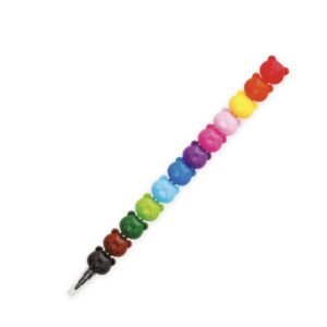 12 CRAYONS DE COULEUR EMPILABLES -OURS