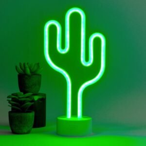 LAMPE LED EFFET NEON - CACTUS
