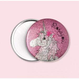 MIROIR DE POCHE LICORNE