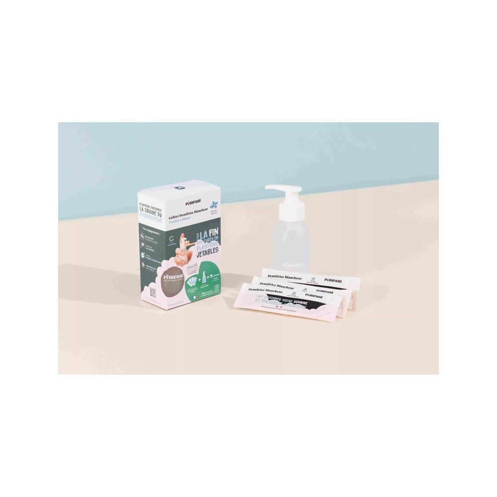 Coffret Dentifrice Blancheur (1 bouteille + 4 sticks)