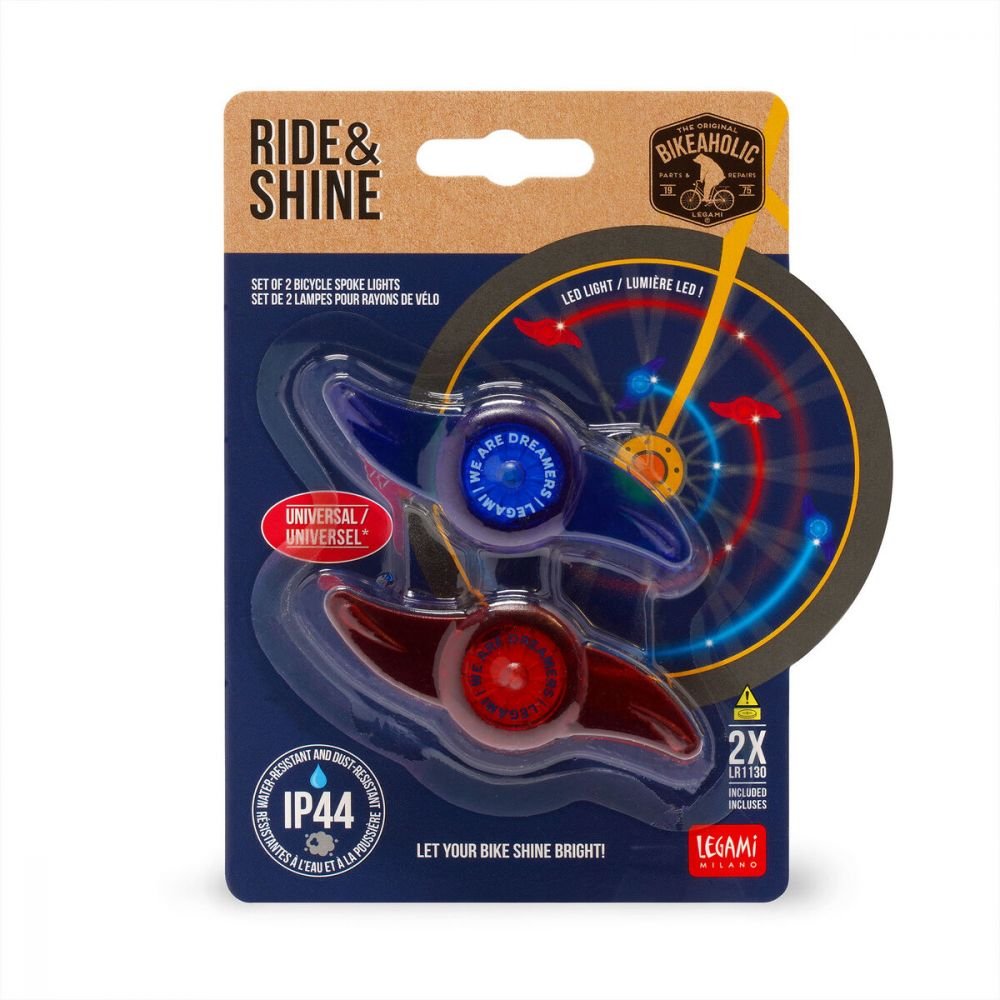 SET DE 2 LAMPES RAYONS DE VÉLO - RIDE & SHINE - SPACE – Image 3