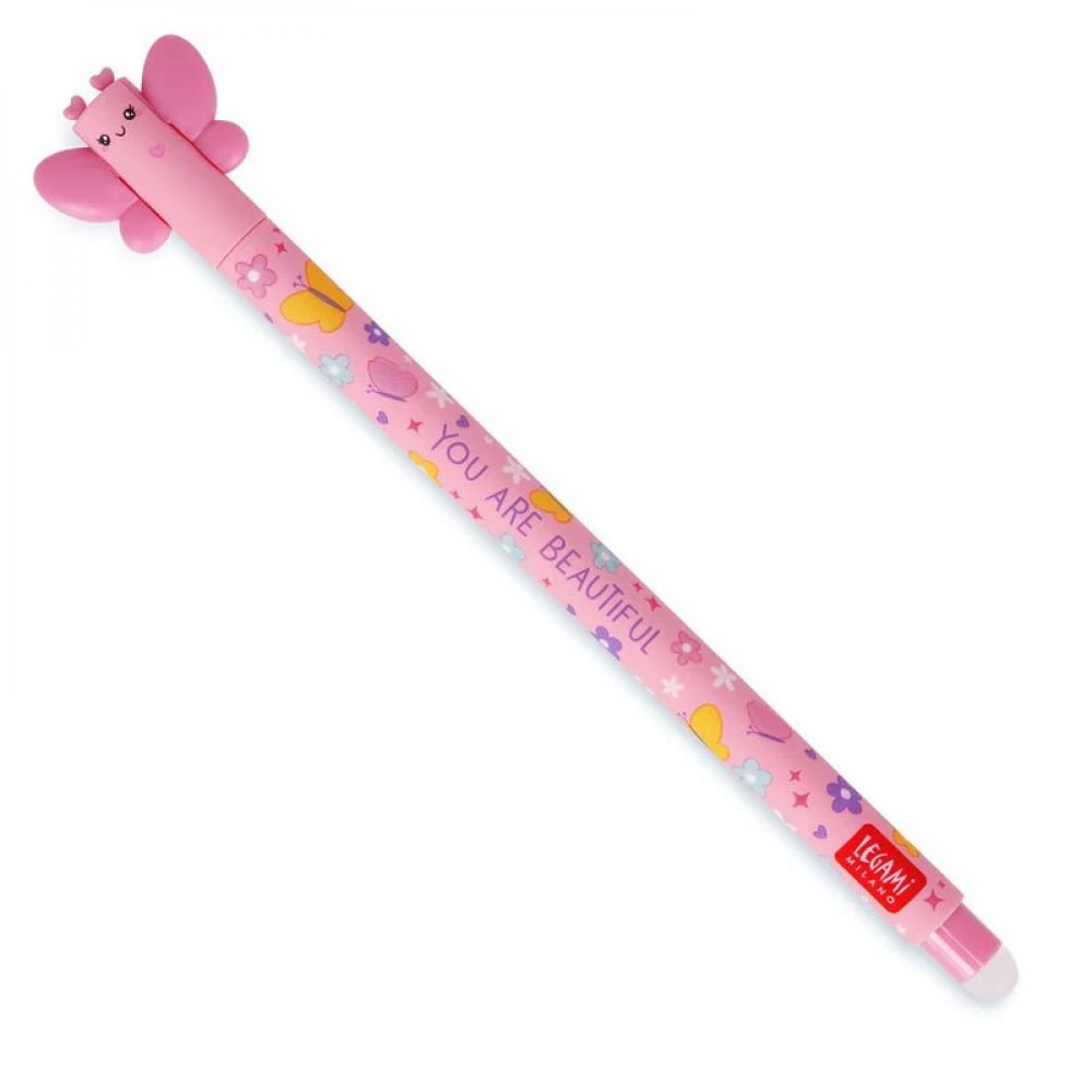 STYLO A ENCRE GEL EFFACABLE - PAPILLON - LEGAMI