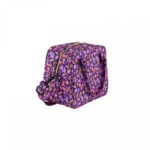 Sac isotherme + bandoulière Léopard prune