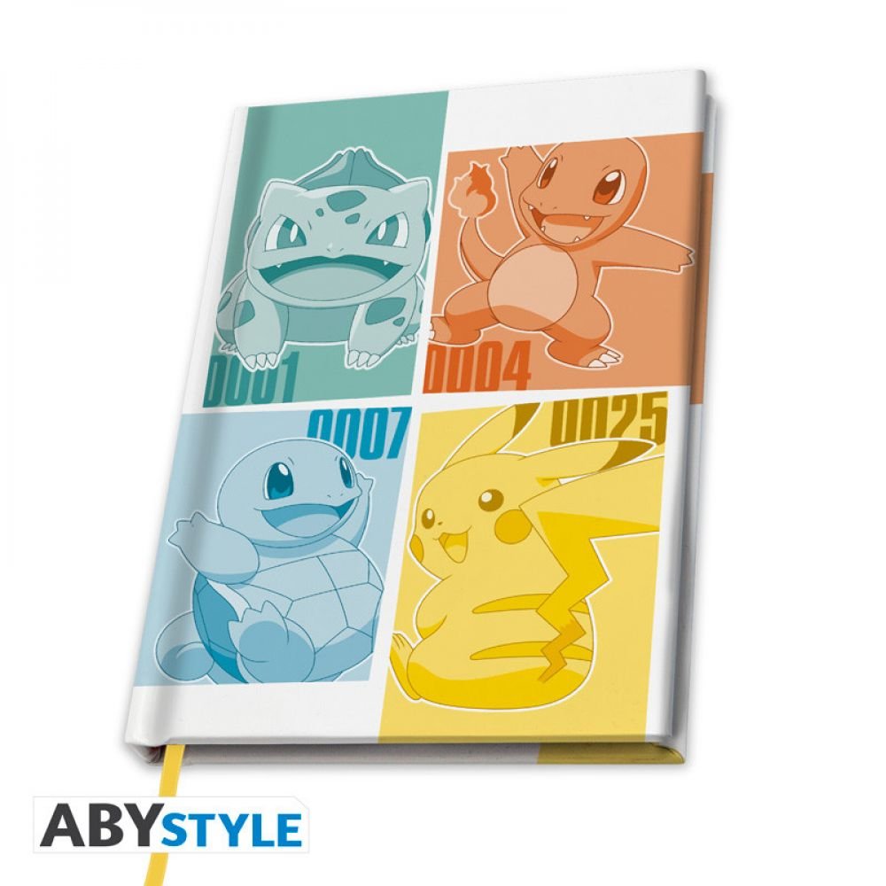POKEMON - Cahier A5 "Kanto Starters
