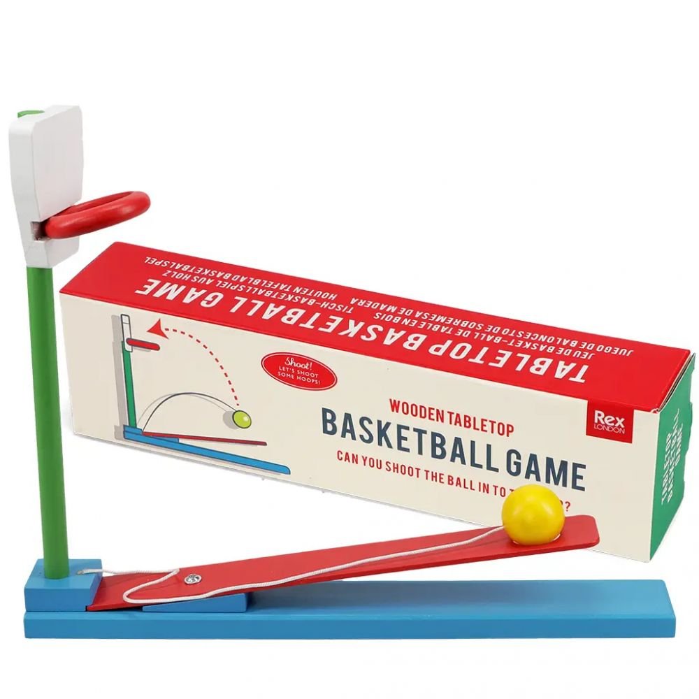 Jeu de basketball de table en bois – Image 2