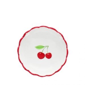 Plat en céramique  9 cm - Cerise