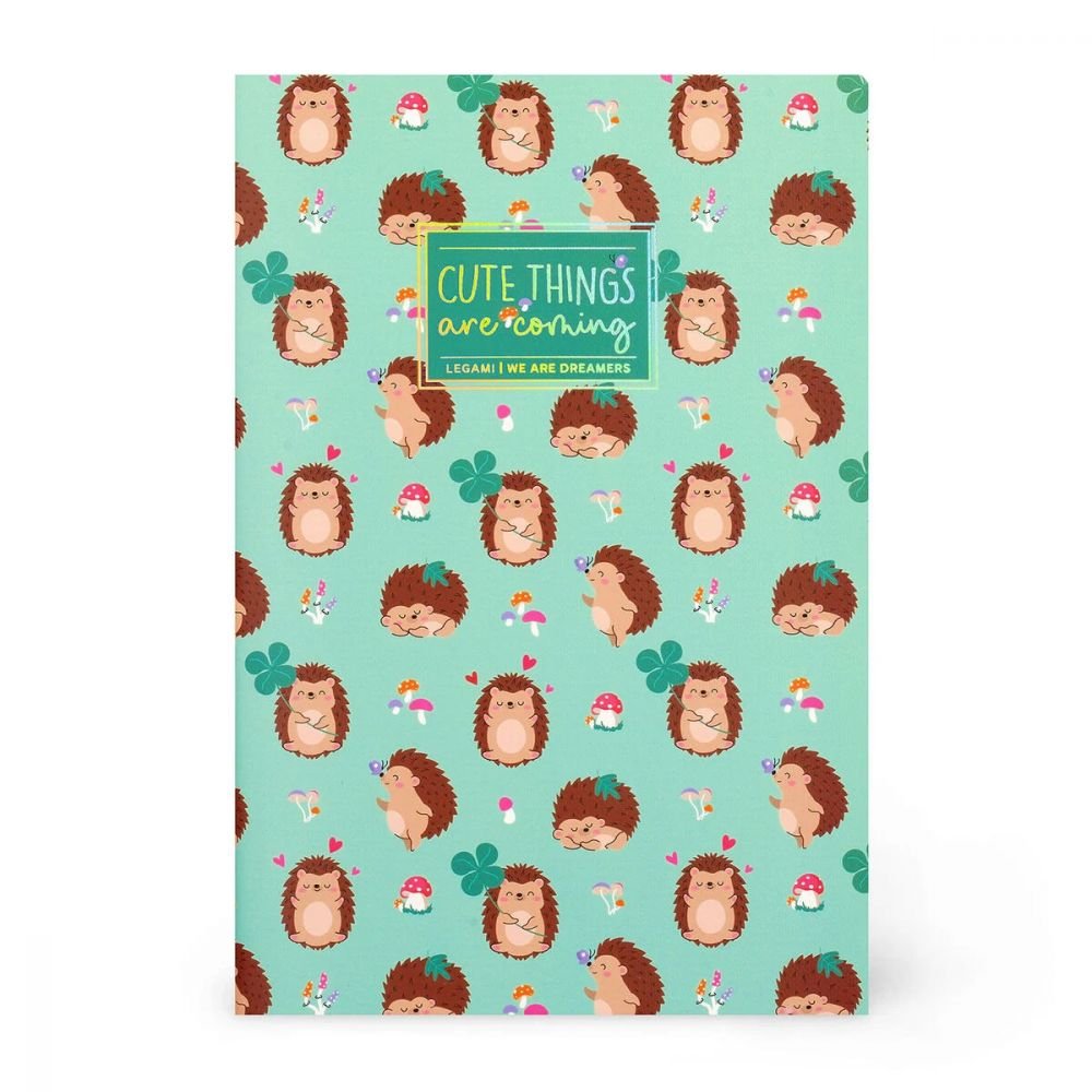 CAHIER A5 PAGES BLANCHES - HERISSONS