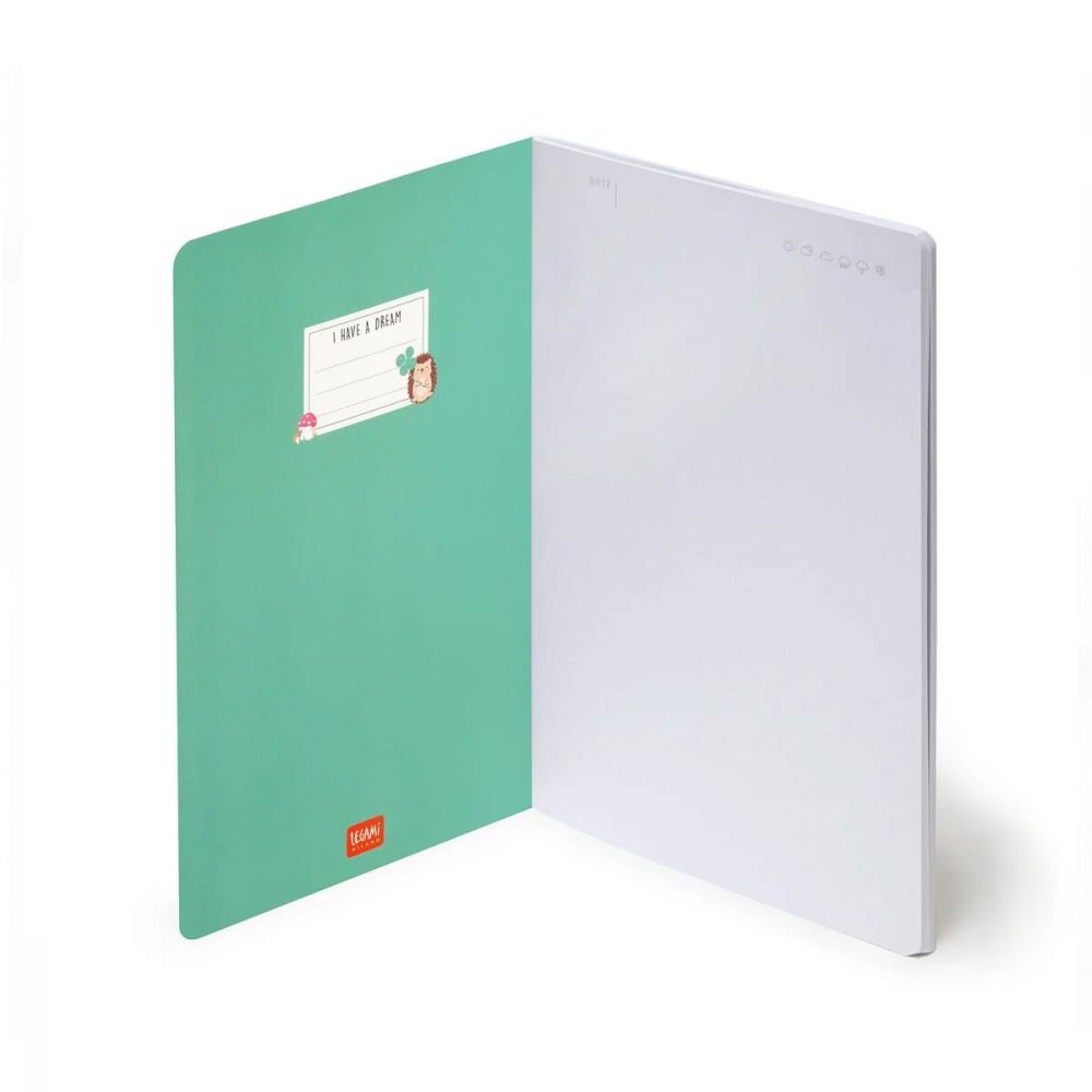 CAHIER A5 PAGES BLANCHES - HERISSONS – Image 2
