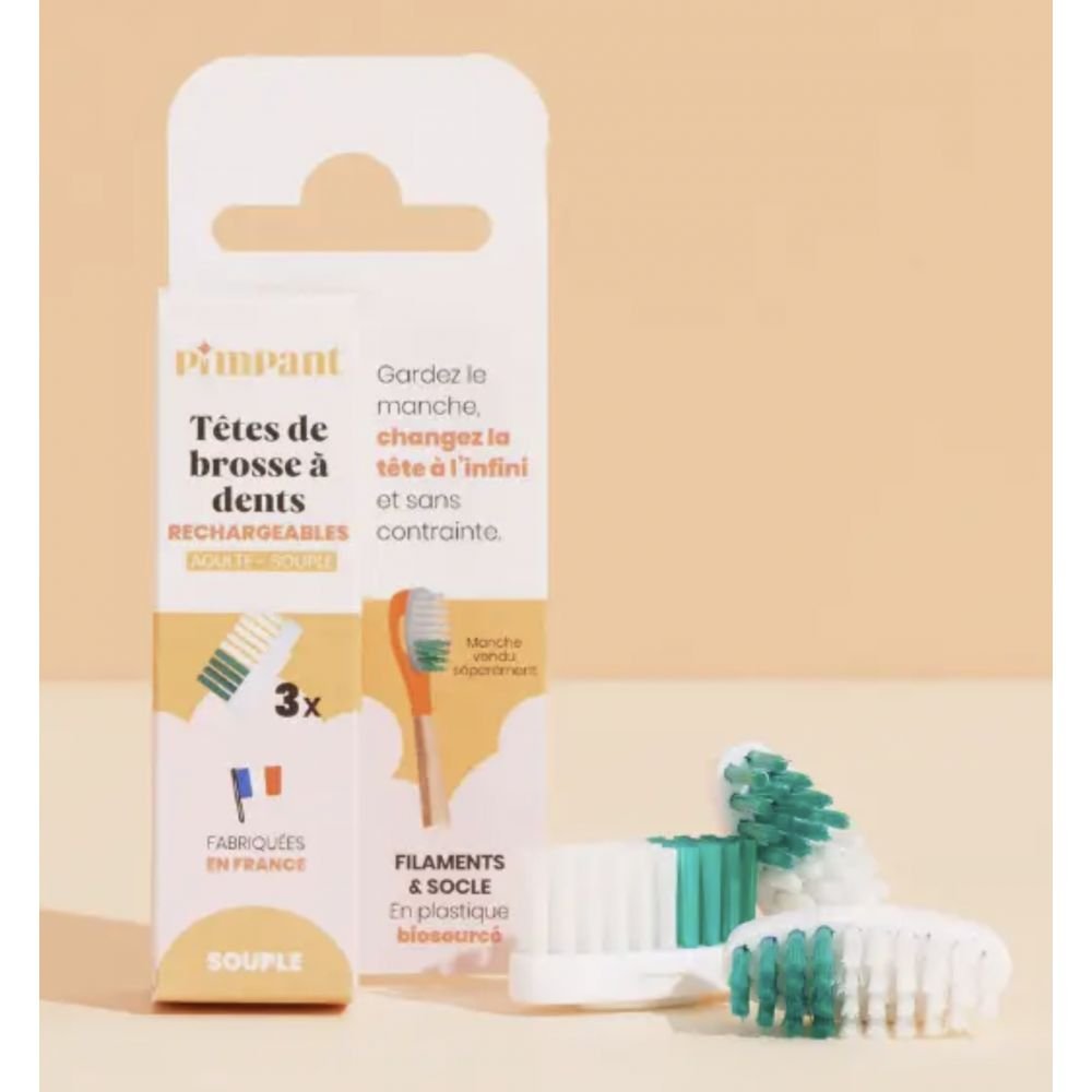 TÊTE DE BROSSE À DENT X3
