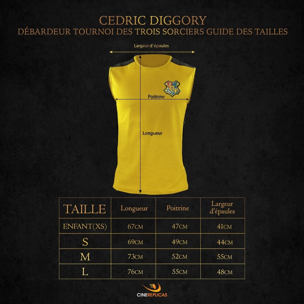 DEBARDEUR TOURNOI DES TROIS SORCIERS S - CEDRIC DIGGORY – Image 4