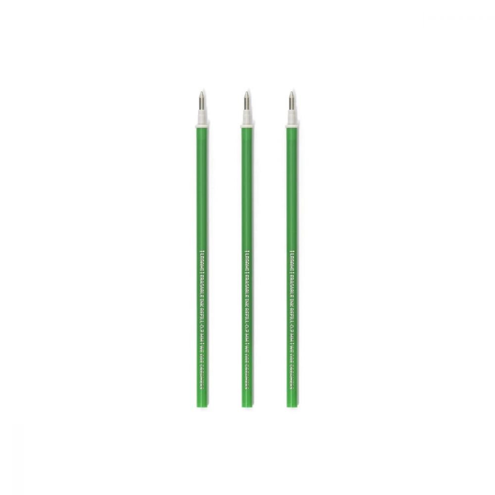 3 RECHARG. VERT STYLO À ENCRE GEL EFFACABLE - LEGAMI