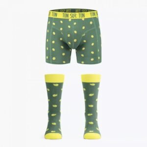 PAIRE DE CHAUSSETTES & CALECON - CITRON