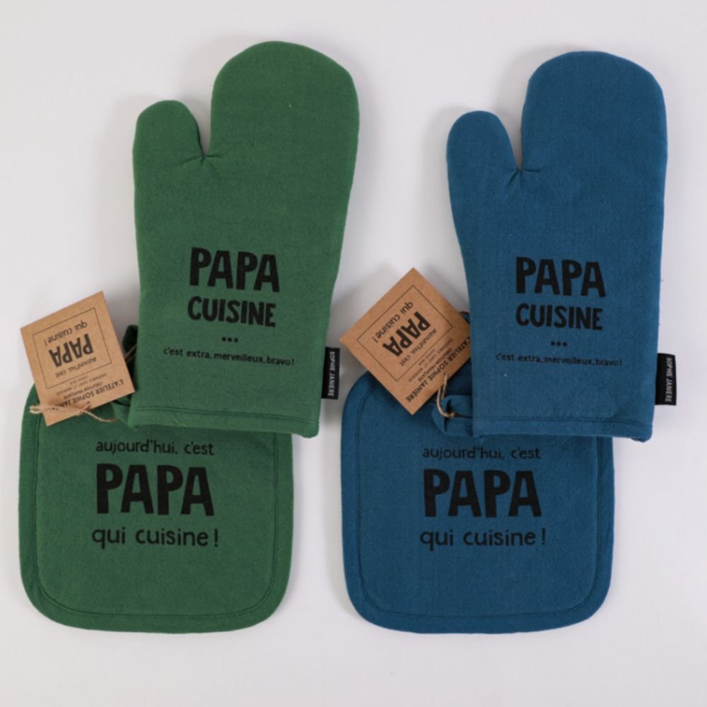MANIQUE ET GANT C'EST PAPA QUI CUISINE