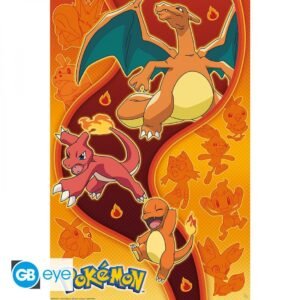 MAXI POSTER - POKEMON - Evolutions salamèche