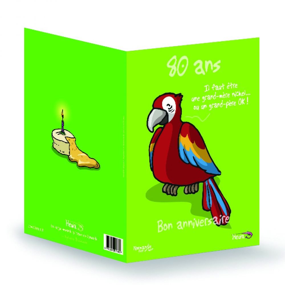 CARTE A SOUHAIT - BON ANNIV - 80 ANS
