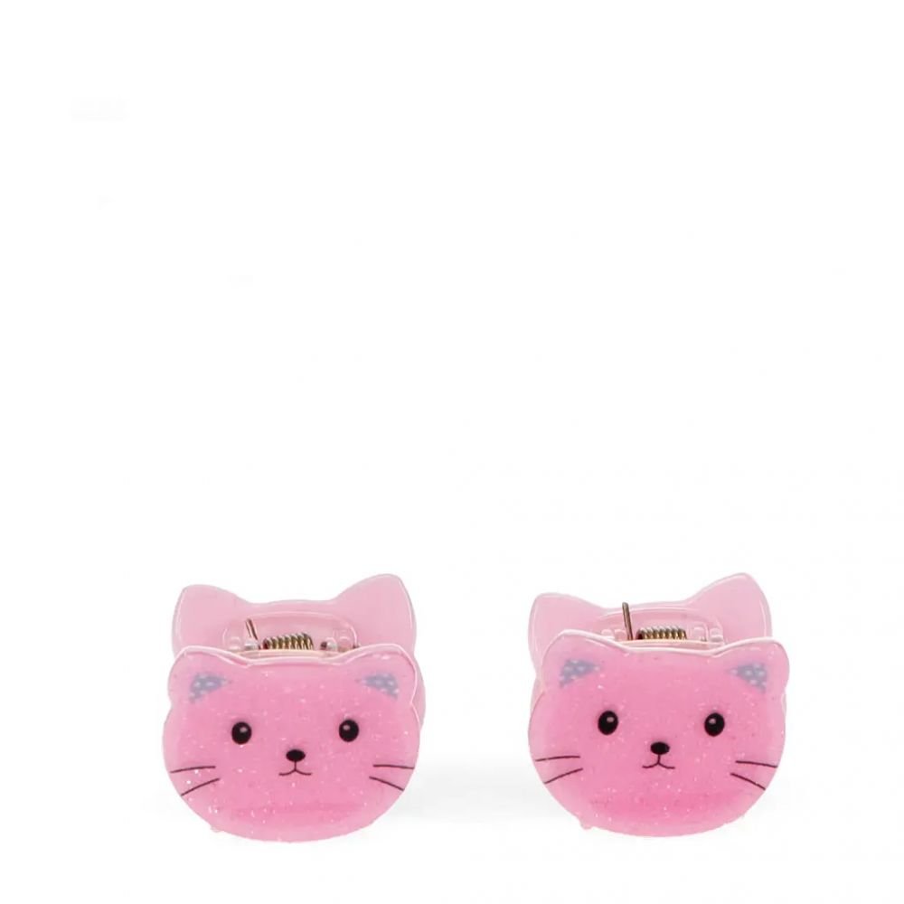 Mini pinces à cheveux (lot de 2) - Chats roses