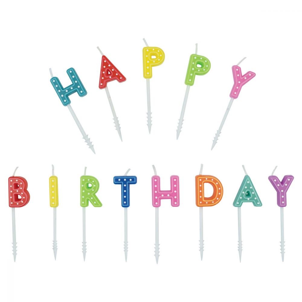 BOUGIES HAPPY BIRTHDAY