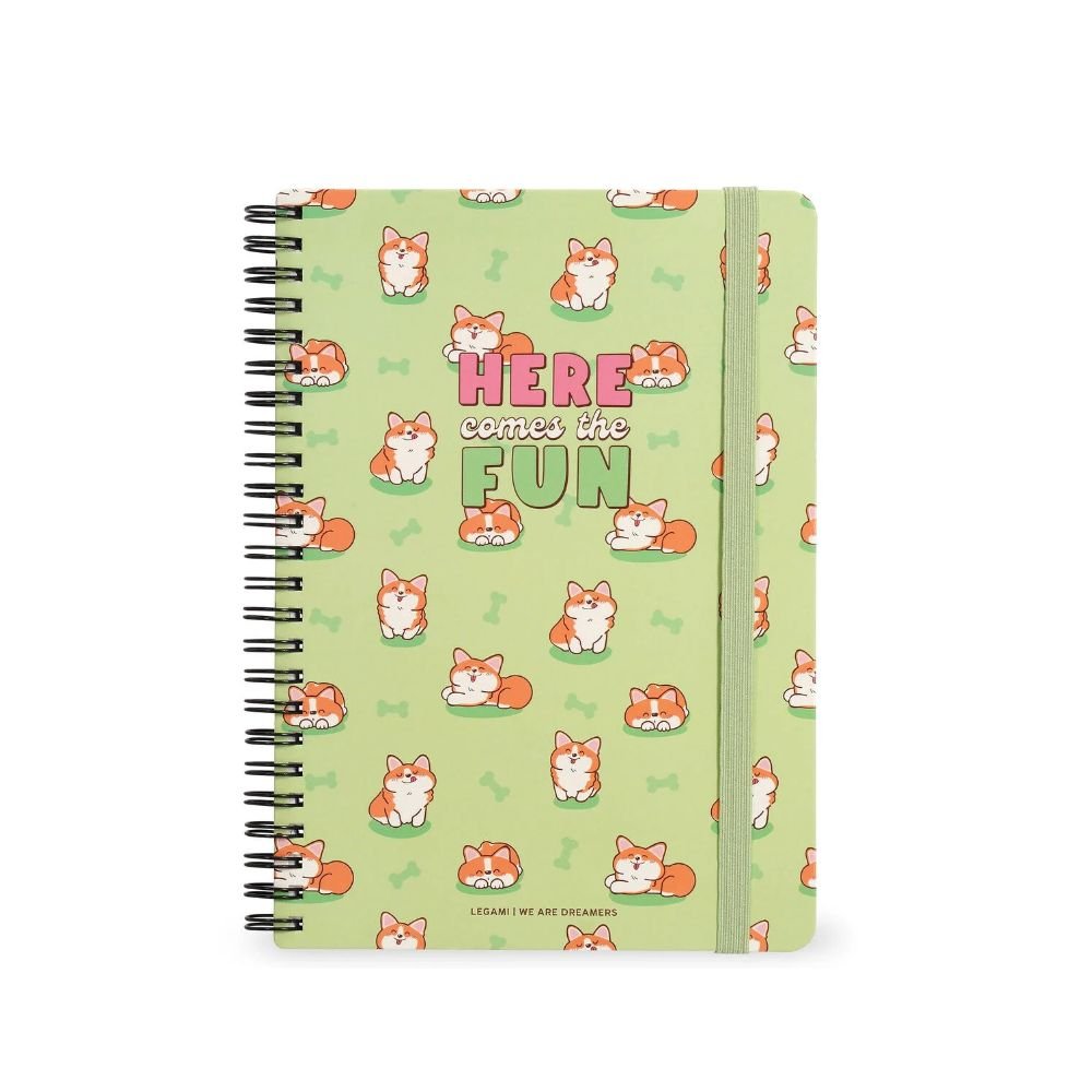 CAHIER SPIRAL LIGNE MAXI - CORGI