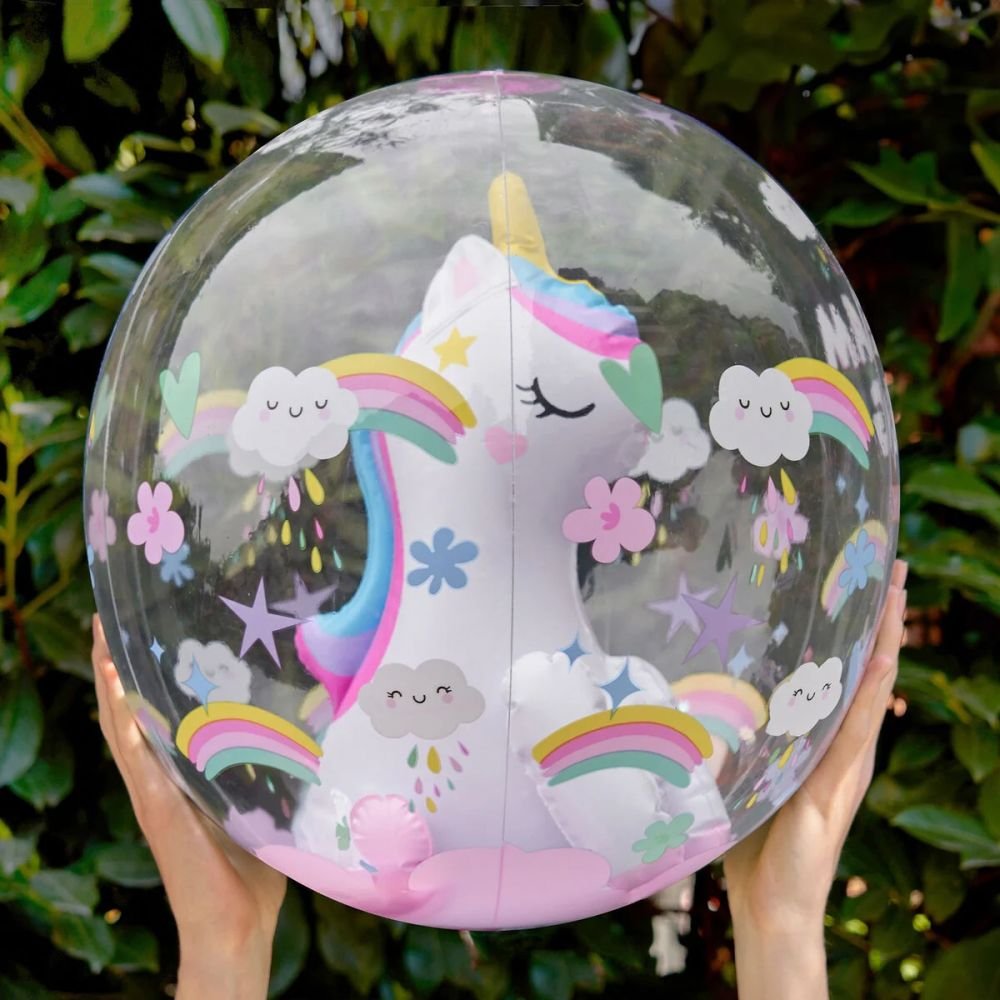 BALLON DE PLAGE GONFLABLE - LICORNE – Image 2