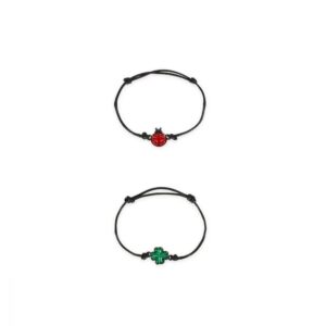 LOT DE 2 BRACELETS - LADYBUG