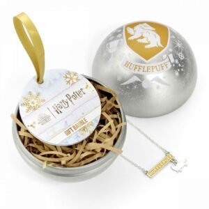 BOULE DE NOEL POUFSOUFFLE + COLLIER POUFSOUFFLE