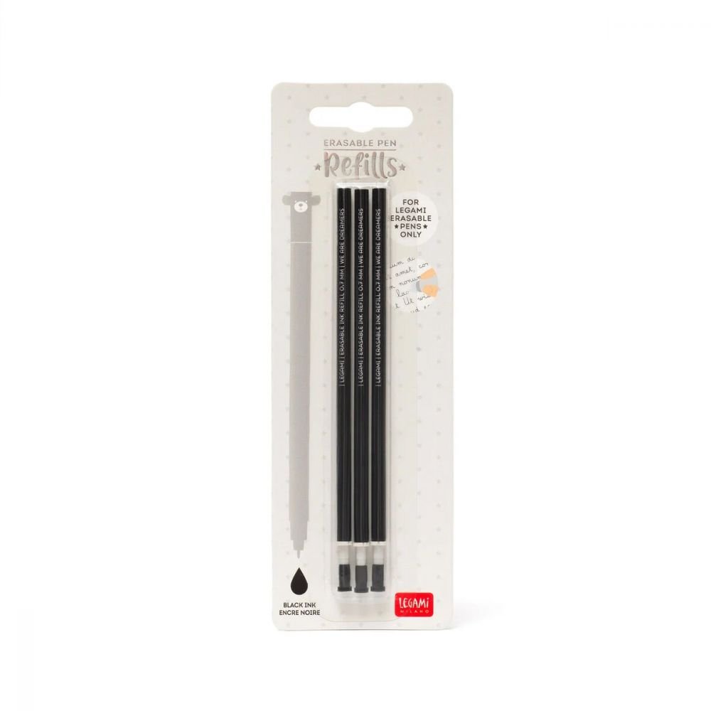 3 RECHARGES ENCRE NOIR GEL EFFAÇABLE – Image 2