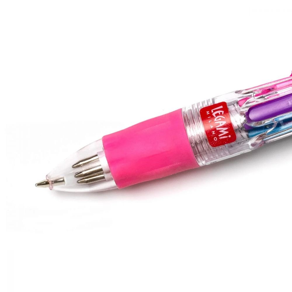 MINI STYLO A BILLE 4 COULEURS - LICORNE - LEGAMI – Image 2