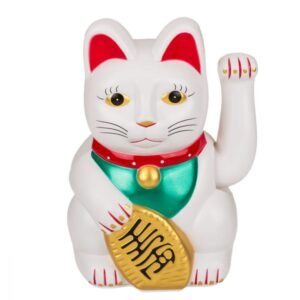 MANEKI NEKO - Chat porte-bonheur blanc