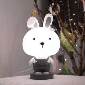 LAMPE VEILLEUSE LAPIN GRIS