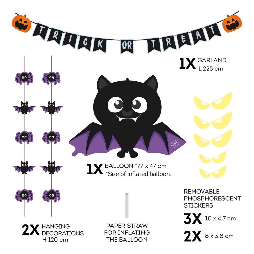 SET DE DECORATION DE PORTE HALLOWEEN - TRICK OR TREAT – Image 2