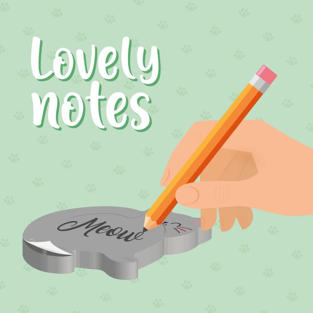 BLOC-NOTES ADHESIF CHAT – Image 2