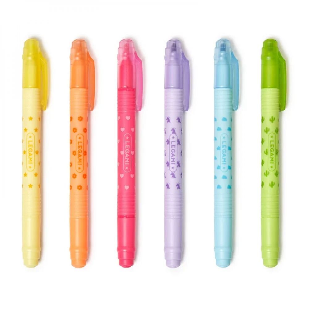 6 SURLIGNEURS EFFACABLES - MAGIC HIGHLIGHTERS