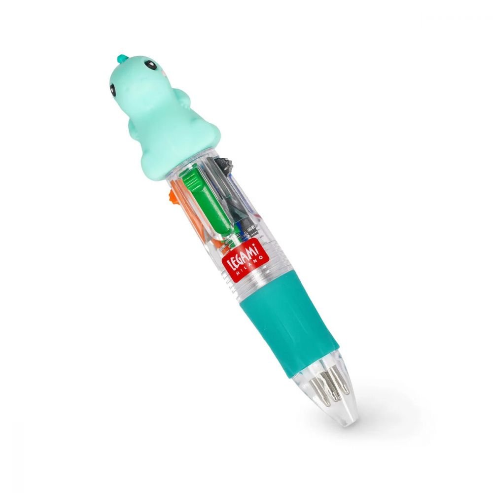 MINI STYLO A BILLE 4 COULEURS - DINO - LEGAMI
