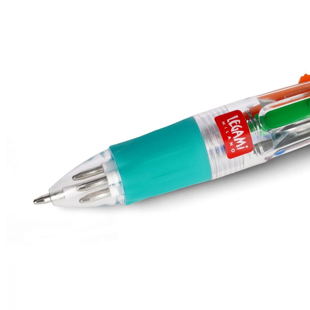 MINI STYLO A BILLE 4 COULEURS - DINO - LEGAMI – Image 2