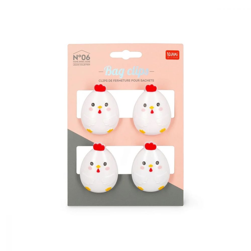 SET 4 CLIPS DE FERMETURE POUR SACHETS - POULE – Image 4
