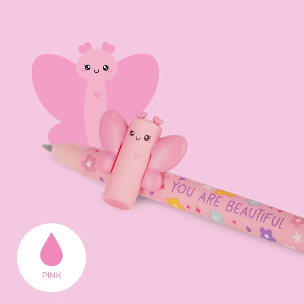 STYLO A ENCRE GEL EFFACABLE - PAPILLON - LEGAMI – Image 2
