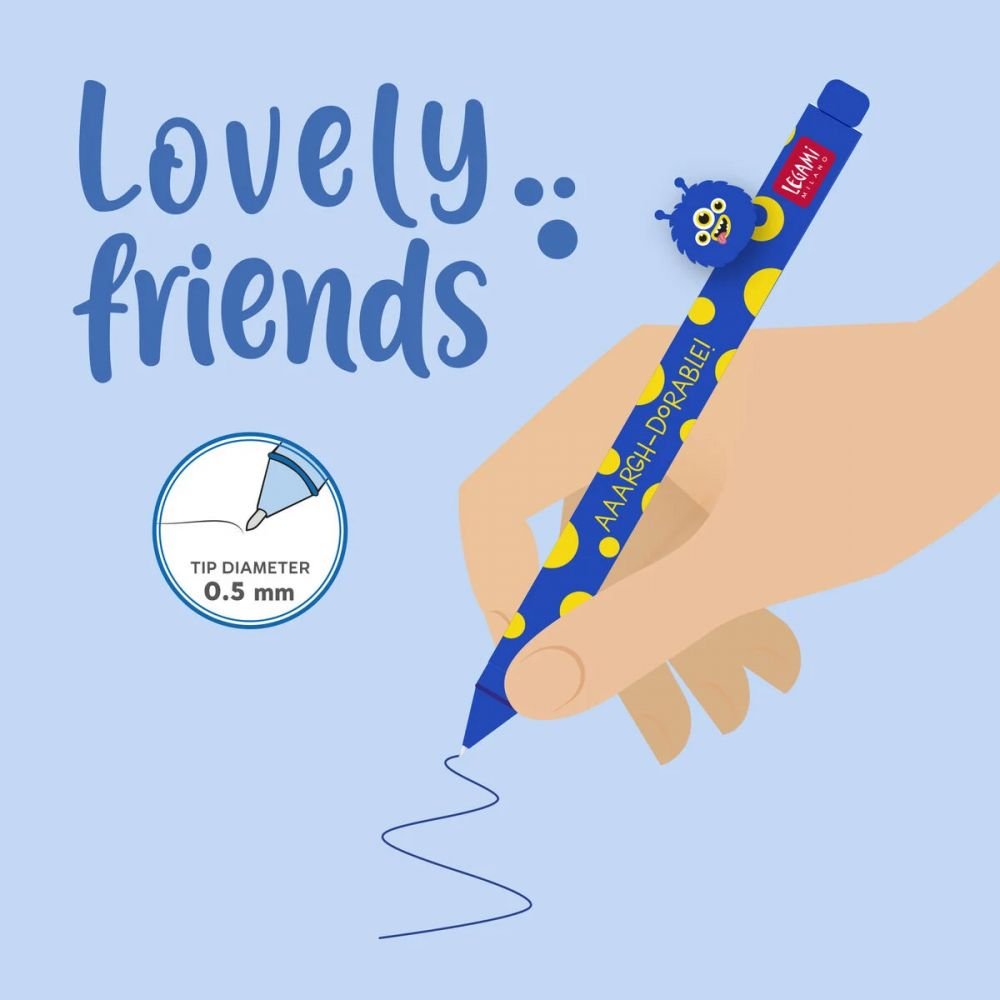 STYLO MONSTRE ENCRE GEL LOVELY FRIENDS - LEGAMI – Image 3