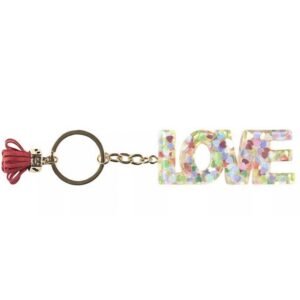 PORTE CLÉ EN RESINE - LOVE