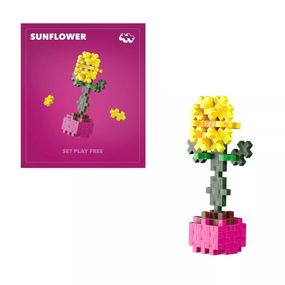 CARTE POP PLANTE - TOURNESOL - PLUS PLUS